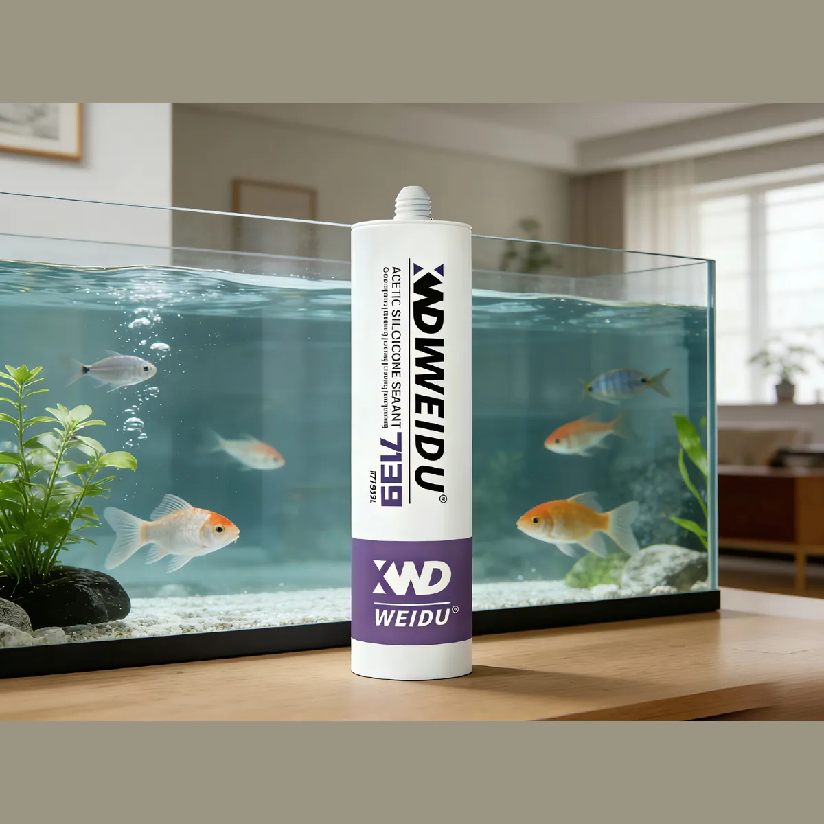 Large Plate Glass & Aquarium Acetic Silicone Sealant